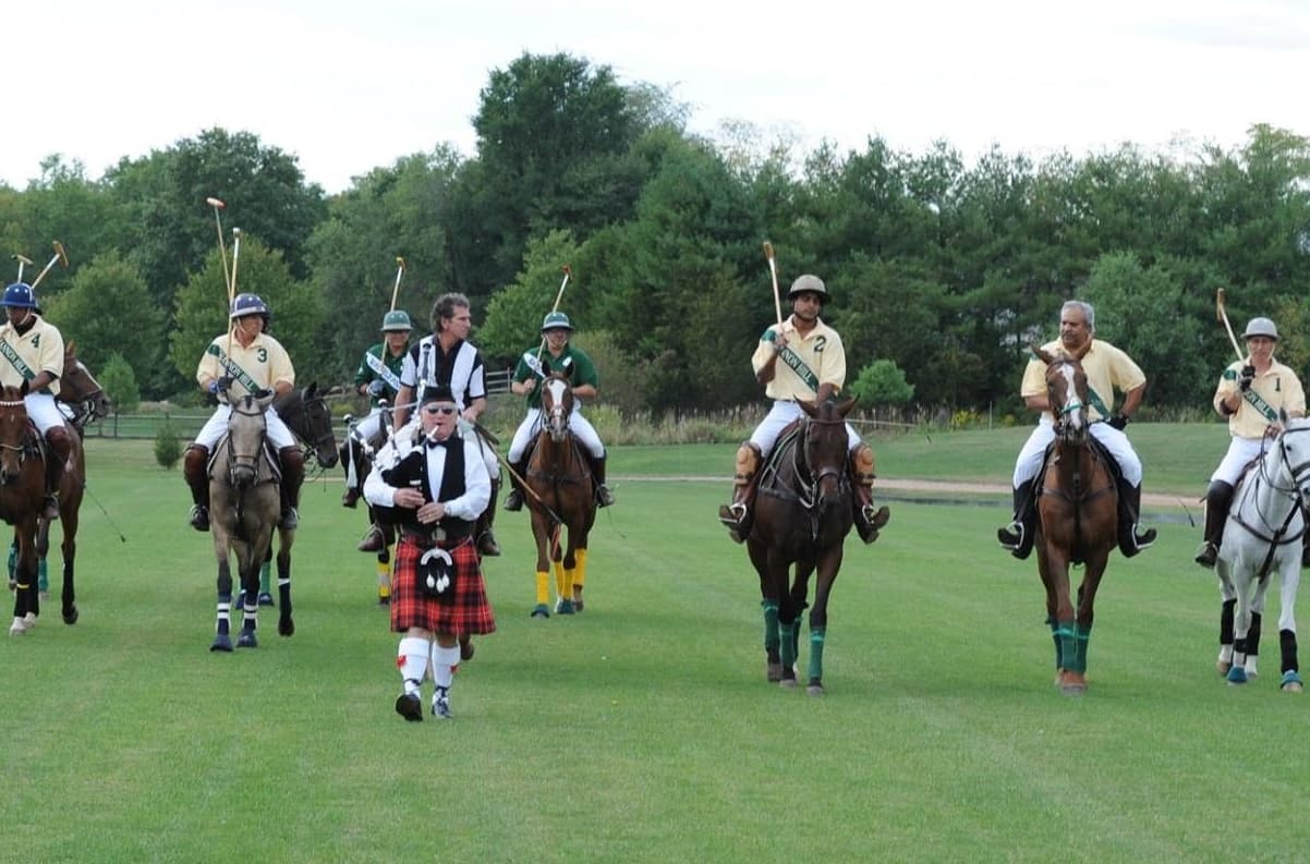 Shannon Hill Polo Club team on horseback
